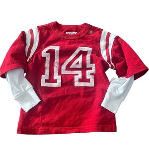 Vintage Old Navy Valentine’s Day Shirt – Toddler 3T – Red & White “14” NWT